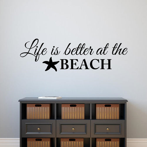 Life is Better at the Beach Vinyl Stickers | Little Miss Meteo 