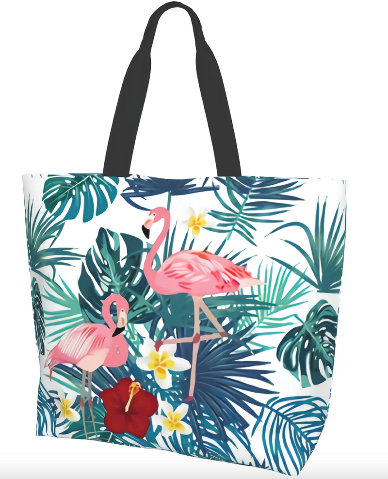 Flamingo Tote Bag Beach bag Little Miss Meteo