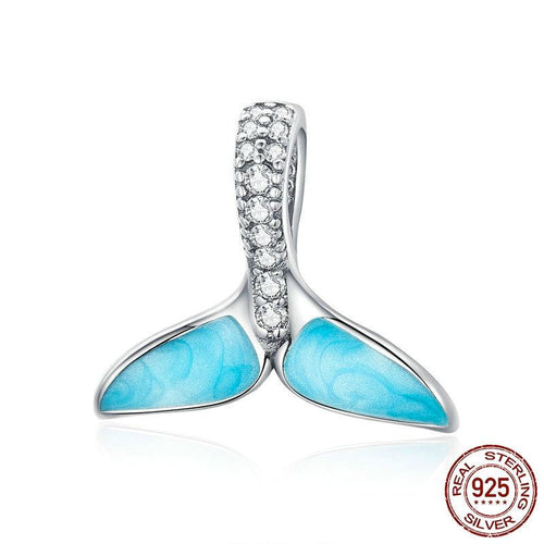 925 Sterling Dolphin Tail Pendant | Little Miss Meteo