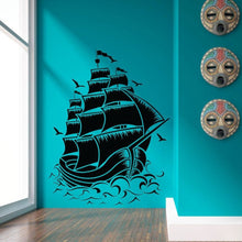 Pirate Sailboat Vinyl Stickers