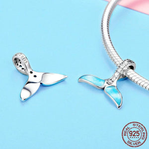 925 Sterling Dolphin Tail Pendant | Little Miss Meteo
