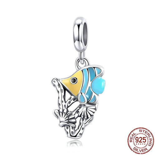 925 Sterling Silver Underwater World Tropical Fish