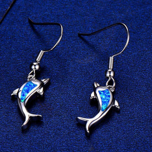 925 Sterling Silver Dolphin Earrings