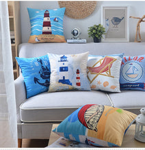 Watercolor Style Marine Cushion Covers