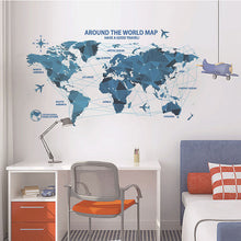 Around the World Map Sticker
