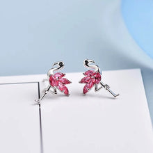 Shiny Flamingo Earrings