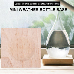 Wooden Base for Water Drop Shaped Storm Glass
