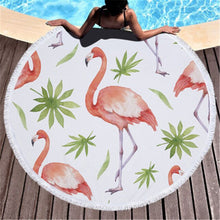 Pink Flamingo Round Beach Towels & Bags - 42 Designs