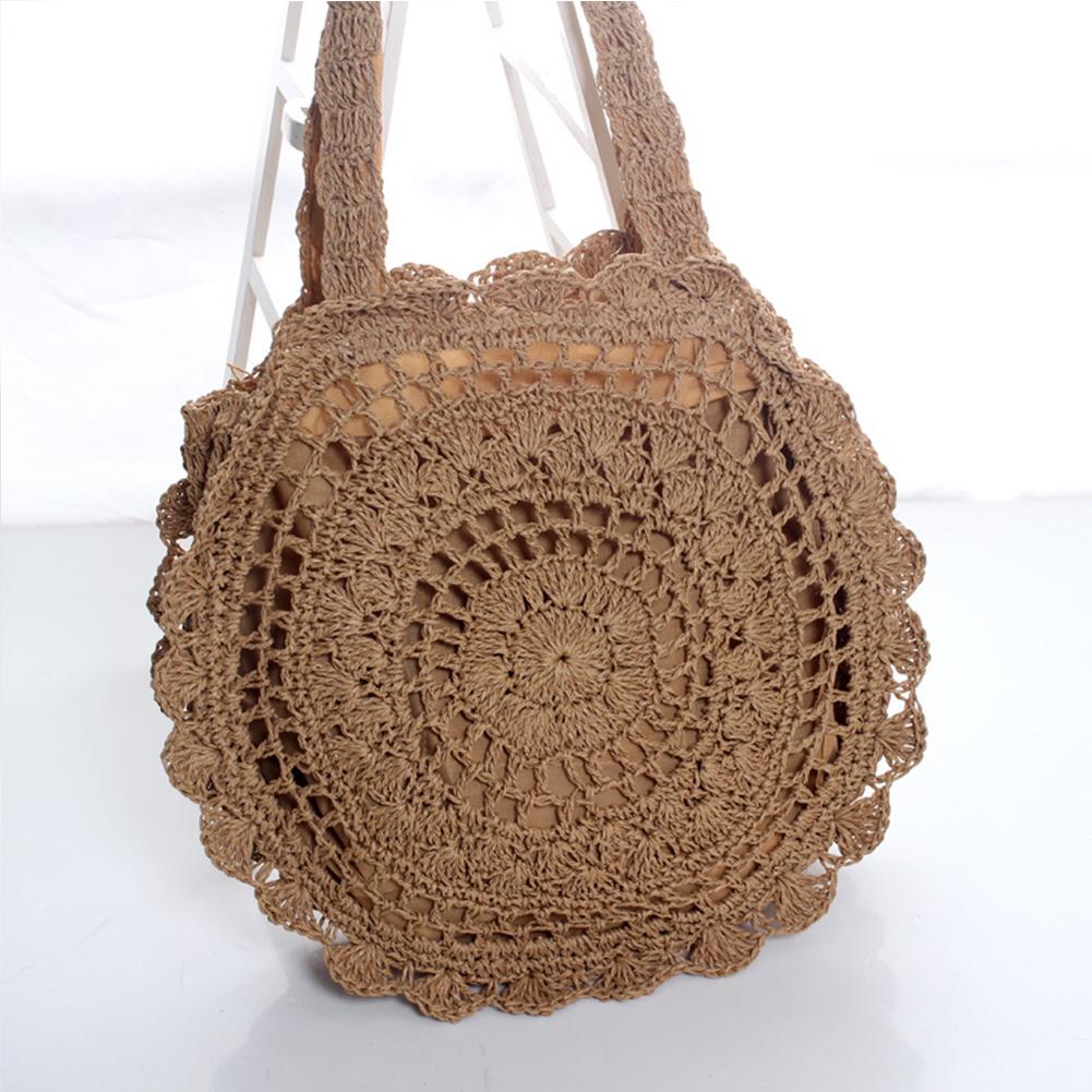 Large Woven Straw Tote Bag