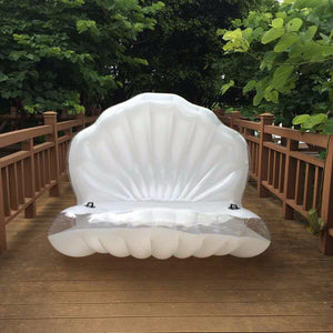 Giant Inflatable Shell Floating Bed | Little Miss Meteo
