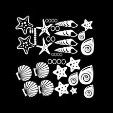 Sea Shells Vinyl Stickers (30 pcs)