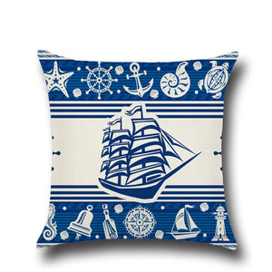 Anchor, Boat & Shells Cushion Covers