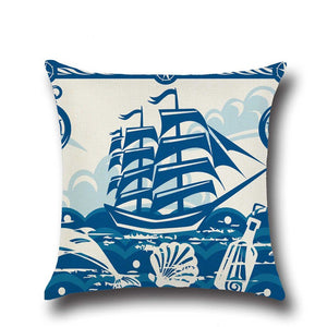 Anchor, Boat & Shells Cushion Covers