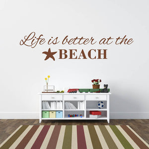 Life is Better at the Beach Vinyl Stickers | Little Miss Meteo
