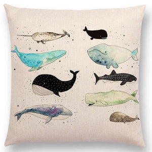 Whales Cushion Covers