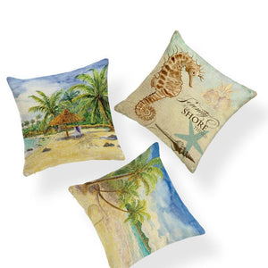 Retro Beaches Cushion Covers