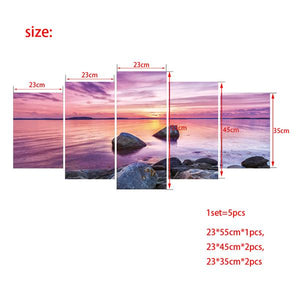 Sky & Beach Sticker Kit - 5 pieces/set (4 different landscapes)