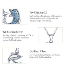 925 Sterling Silver Romantic Dolphin Pendant + Necklace | Little Miss Meteo