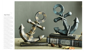 Vintage Anchor and Rudder Ornaments