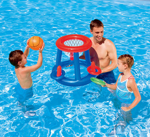 Inflatable Basketball and Ring Toss Game (2-in-1)