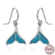 925 Sterling Silver Whale Tail Earrings | Little Miss Meteo