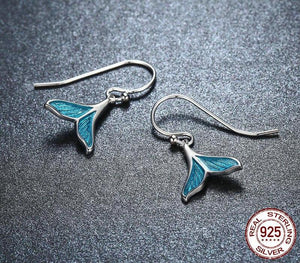 925 Sterling Silver Whale Tail Earrings | Little Miss Meteo