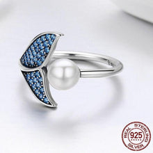 925 Sterling Silver Adjustable Dolphin Tail Ring | Little Miss Meteo