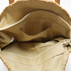 Round Woven Straw Bag