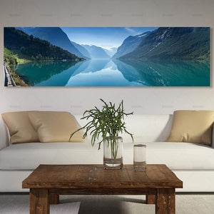 Norwegian fjord, waterfalls in Croatia and lake in Canada - 3 choices of landscape canvas | Little Miss Meteo