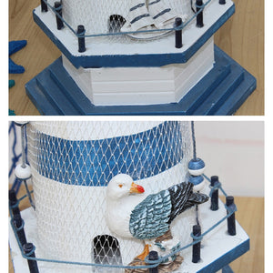 Wooden Lighthouse Handmade Craft | Little Miss Meteo