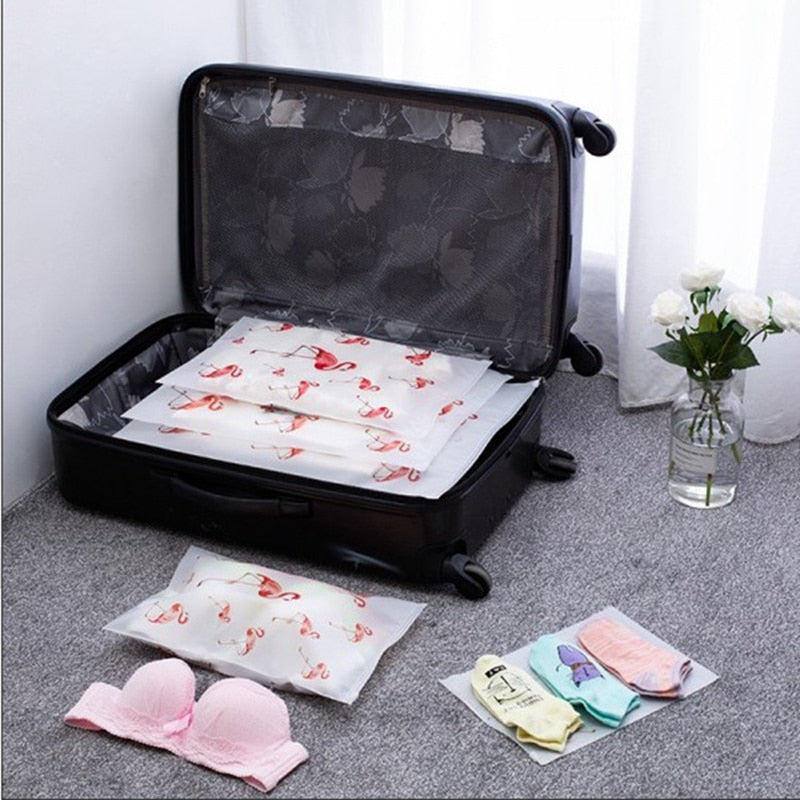 Transparent Travel Bags - Flamingo Collection | Little Miss Meteo