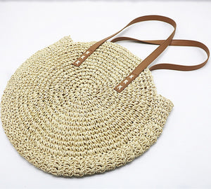 Round Woven Straw Bag | Little Miss Meteo