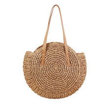 Round Woven Straw Bag | Little Miss Meteo