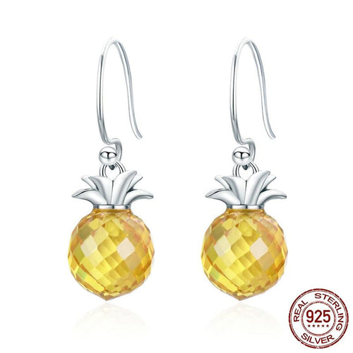 925 Sterling Silver Pineapple Earrings | Little Miss Meteo